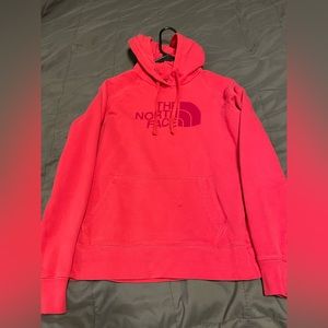 The north face pink hoodie
